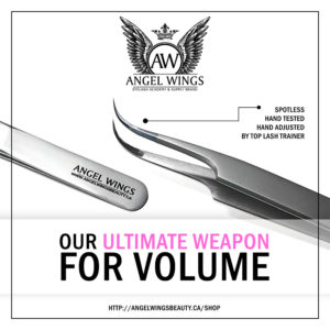 UVW Angel Wings spotless tweezers mega volume hand-tested hand-adjusted