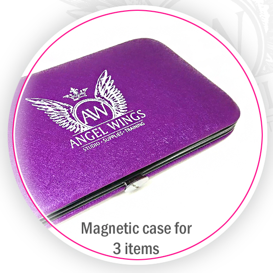 eyelash tweezers magnetic case for 3 items