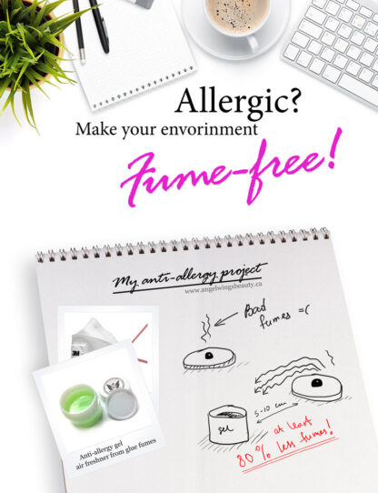 anti-allergy gel air freshner glue vapor absorber