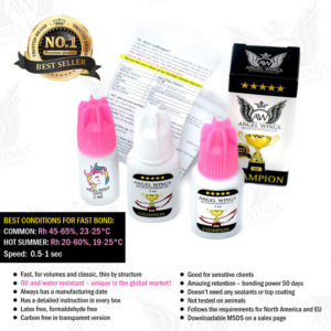 eyelash extension fast glue oil and water resistant proof