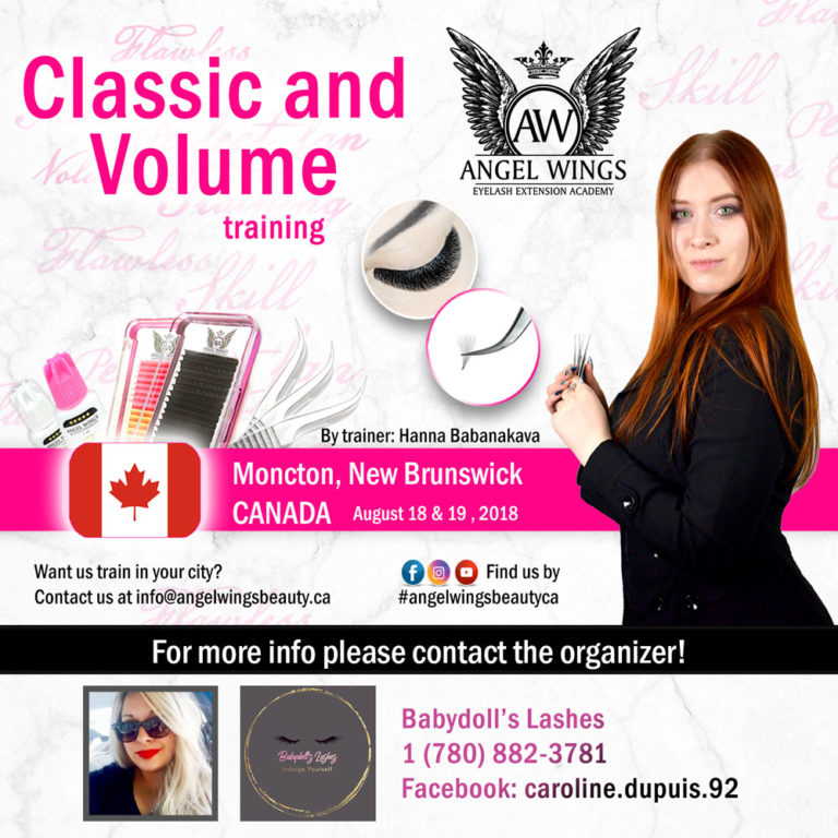 Moncton eyelash extension training classic volume