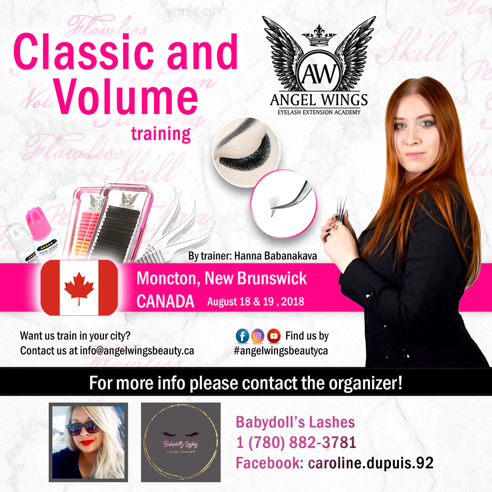 Moncton eyelash extension training classic volume